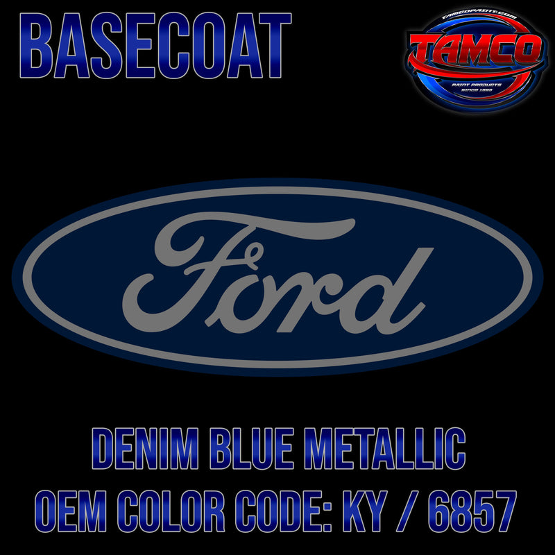 Ford Denim Blue Metallic | KY / 6857 | 1998-1999 | OEM Basecoat