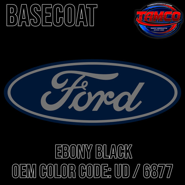 Ford Ebony Black | UD / 6877 | 1998-2015 | OEM Basecoat