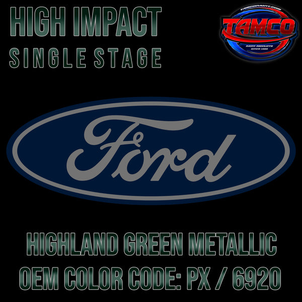 Ford Highland Green Metallic | PX / 6920 | 2001-2009 | OEM High Impact Single Stage