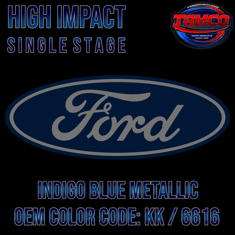 Ford Indigo Blue Metallic | KK / 6616 | 1994-1997 | OEM High Impact Single Stage