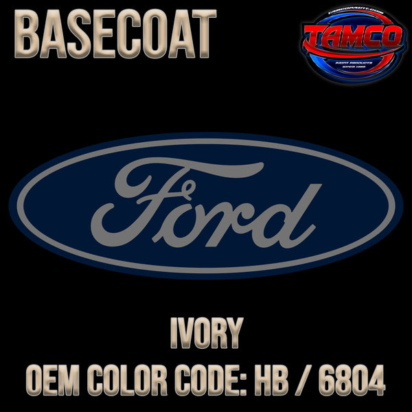 Ford Ivory | HB / 6804 | 1996-1997 | OEM Basecoat