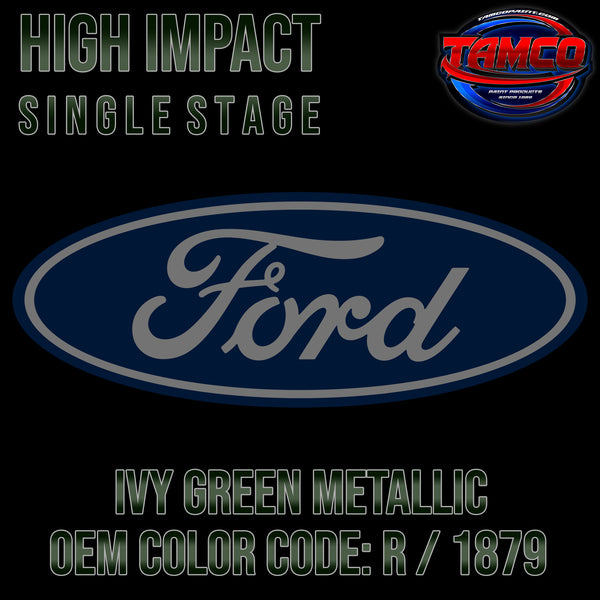 Ford Ivy Green Metallic | R / 1879 | 1965-1966 | OEM High Impact Single Stage