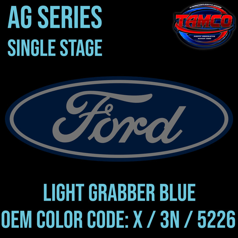 Ford Light Grabber Blue | X / 3N / 5226 | 1973-1974;1986 | OEM AG Series Single Stage