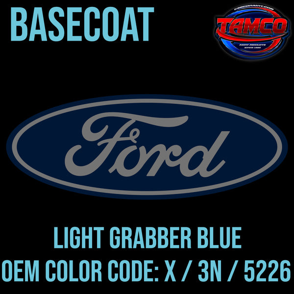 Ford Light Grabber Blue | X / 3N / 5226 | 1973-1974;1986 | OEM Basecoat