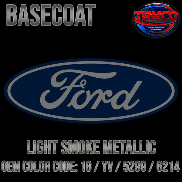 Ford Light Smoke Metallic | 1G / YV / 5299 / 6214 | 1980-1991 | OEM Basecoat
