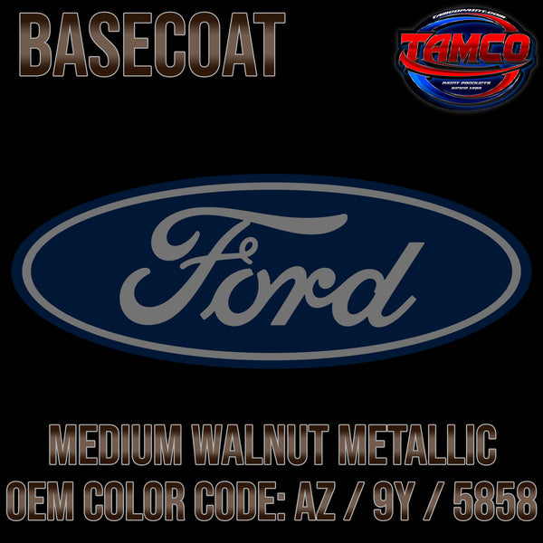 Ford Medium Walnut Metallic | AZ / 9Y / 5858 | 1982-1997 | OEM Basecoat