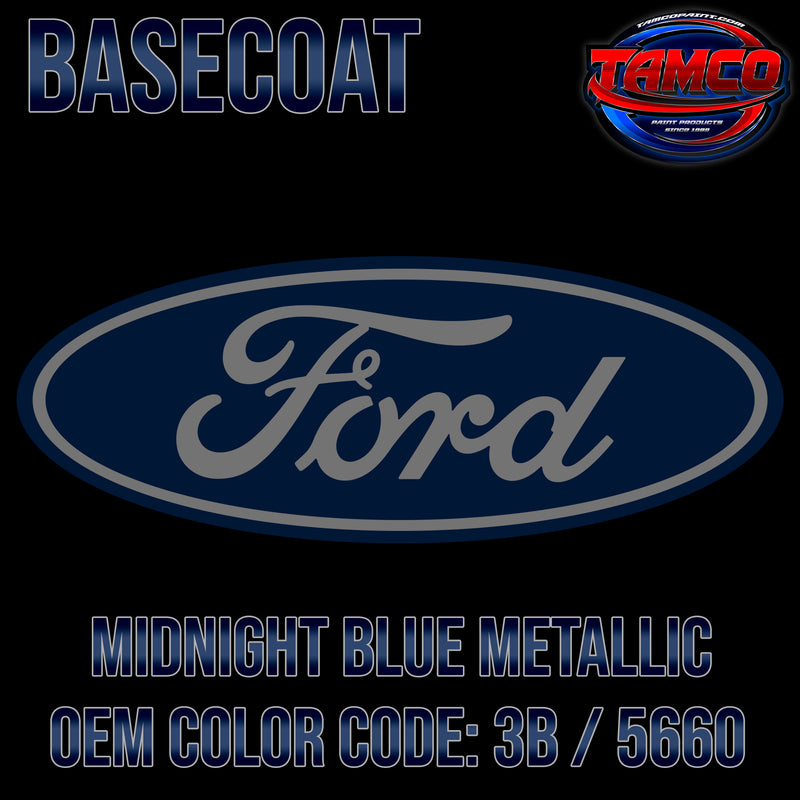 Ford Midnight Blue Metallic | 3B / 5660 | 1980-1981 | OEM Basecoat