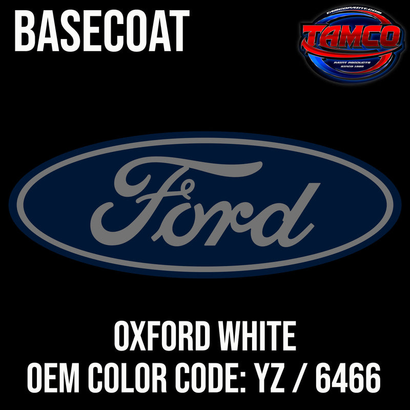 Ford Oxford White | YZ / 6466 | 1991-2022 | OEM Basecoat