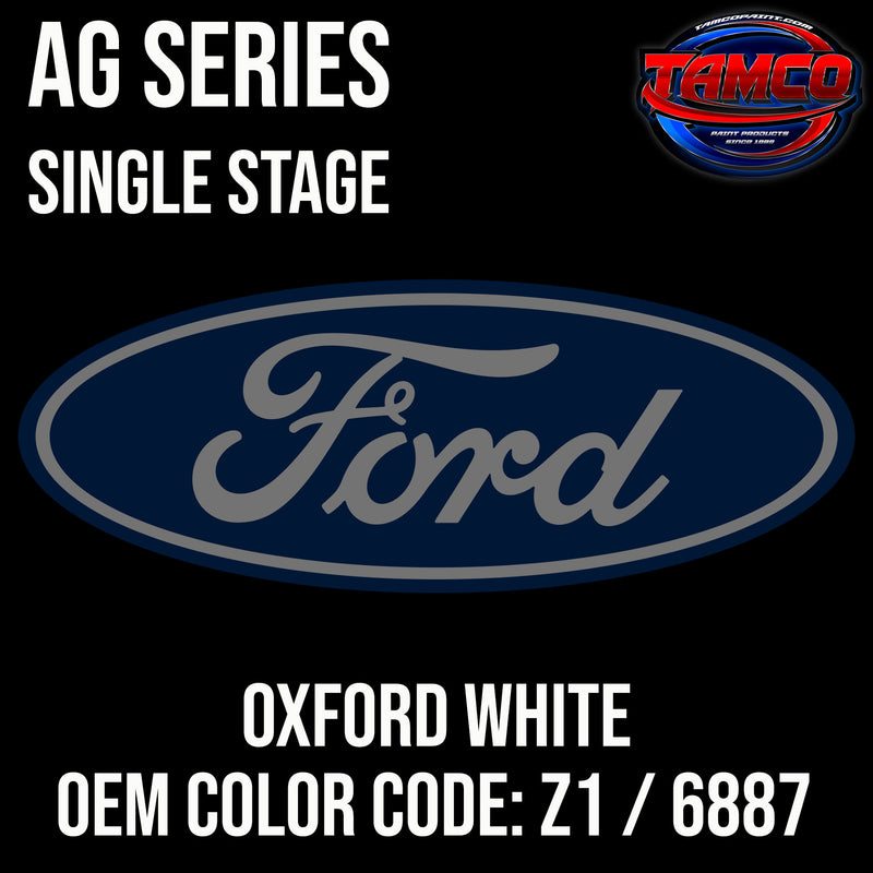 Ford Oxford White | Z1 / 6887 | 1998-2023 | OEM AG Series Single Stage