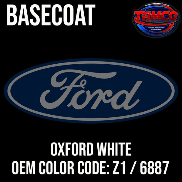 Ford Oxford White | Z1 / 6887 | 1998-2023 | OEM Basecoat