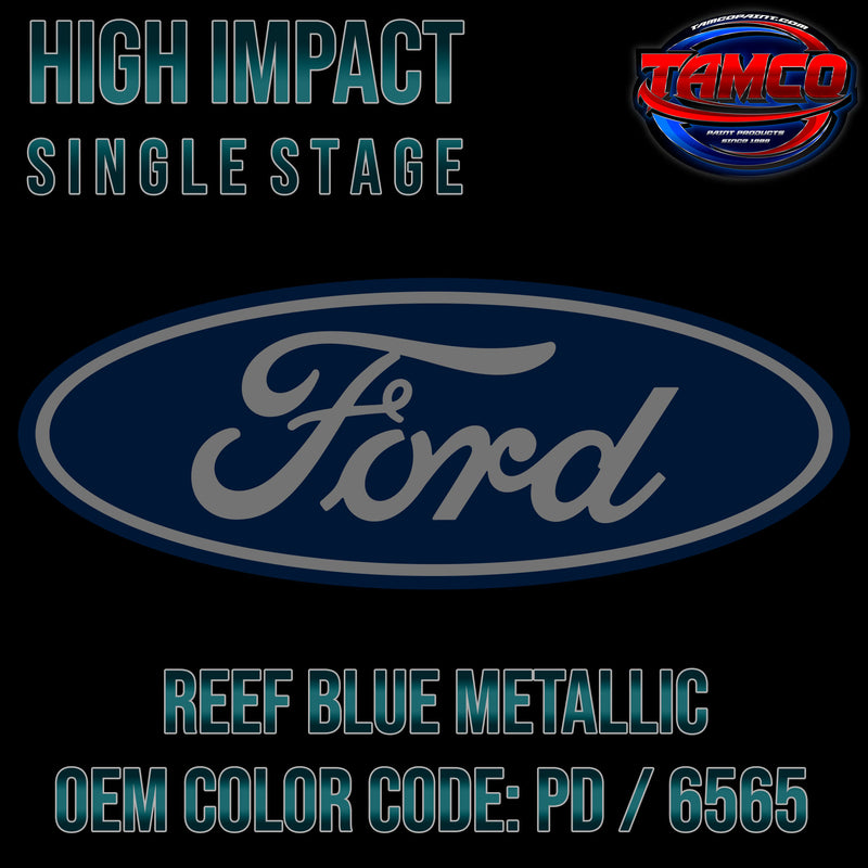 Ford Reef Blue Metallic | PD / 6565 | 1993 | OEM High Impact Single Stage