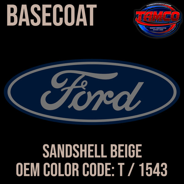 Ford Sandshell Beige | T / 1543 | 1962-1963 | OEM Basecoat
