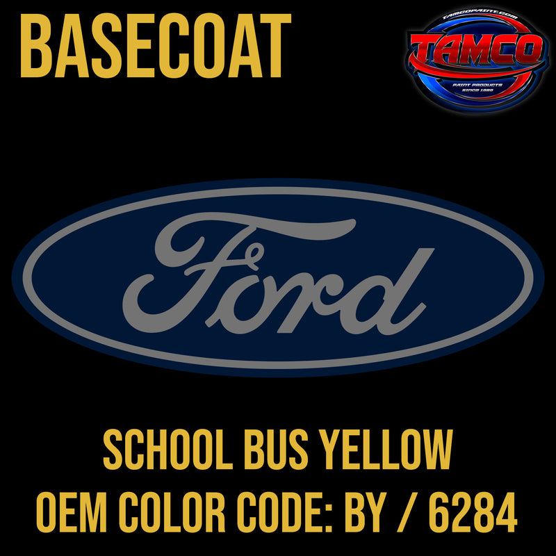 Ford School Bus Yellow | BY / 6284 | 1988-2021 | OEM Basecoat