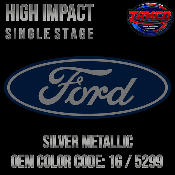 Ford Silver Metallic | 1G / 5299 | 1973-1983 | OEM High Impact Single Stage