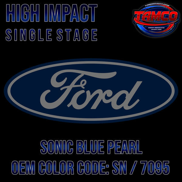 Ford Sonic Blue Pearl | SN / 7095 | 2002-2012 | OEM High Impact Single Stage
