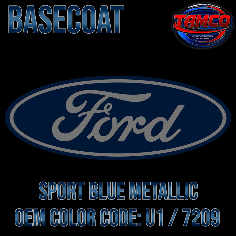 Ford Sport Blue Metallic | U1 / 7209 | 2009-2010 | OEM Basecoat