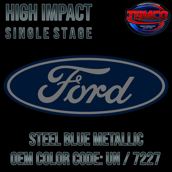 Ford Steel Blue Metallic | UN / 7227 | 2010-2015 | OEM High Impact Single Stage