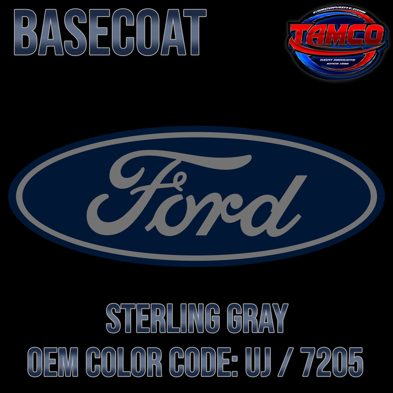 Ford Sterling Gray | UJ / 7205 | 2009-2022 | OEM Basecoat