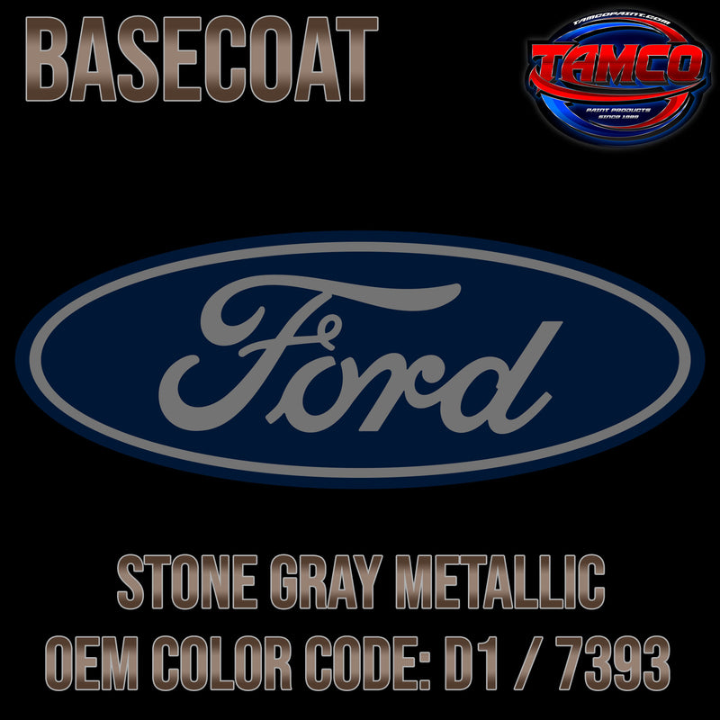 Ford Stone Gray Metallic | D1 / 7393 | 2018-2022 | OEM Basecoat