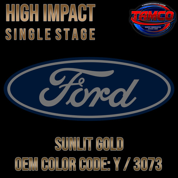 Ford Sunlit Gold | Y / 3073 | 1968 | OEM High Impact Single Stage