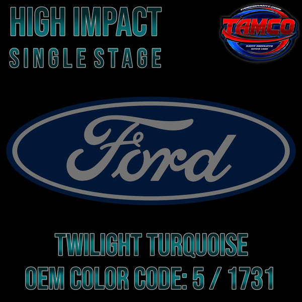 Ford Twilight Turquoise | 5 / 1731 | 1964-1965 | OEM High Impact Single Stage