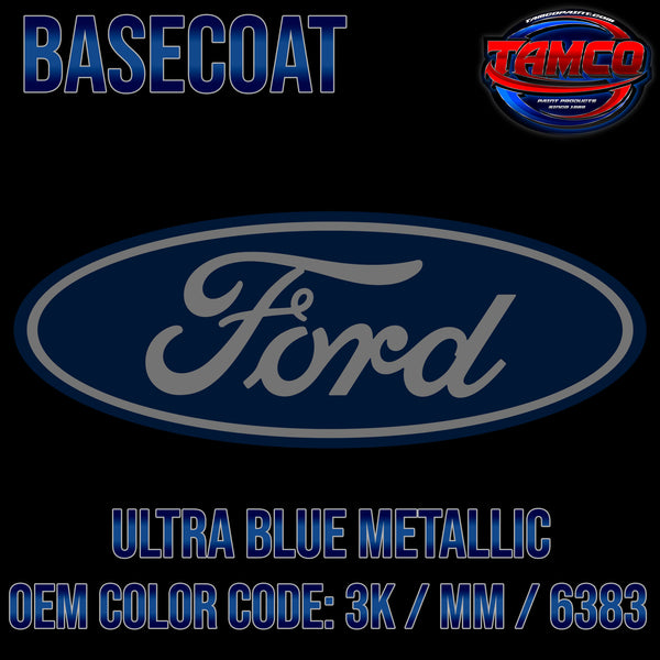 Ford Ultra Blue Metallic | 3K / MM / 6383 | 1989-2019 | OEM Basecoat