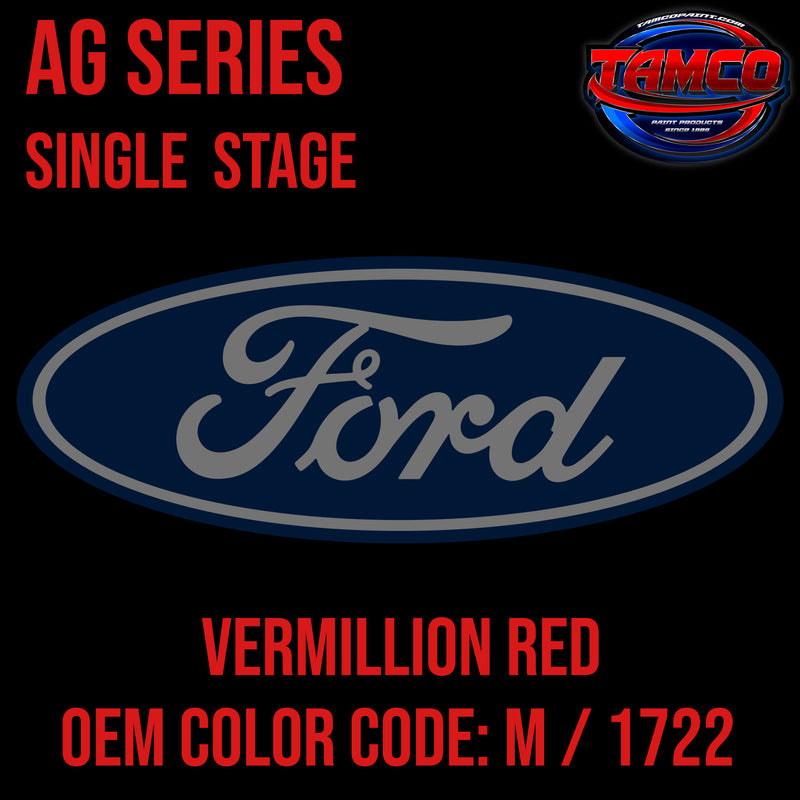 Ford Vermilion Red | M / 1722 | 1935-1956 | OEM AG Series Single Stage