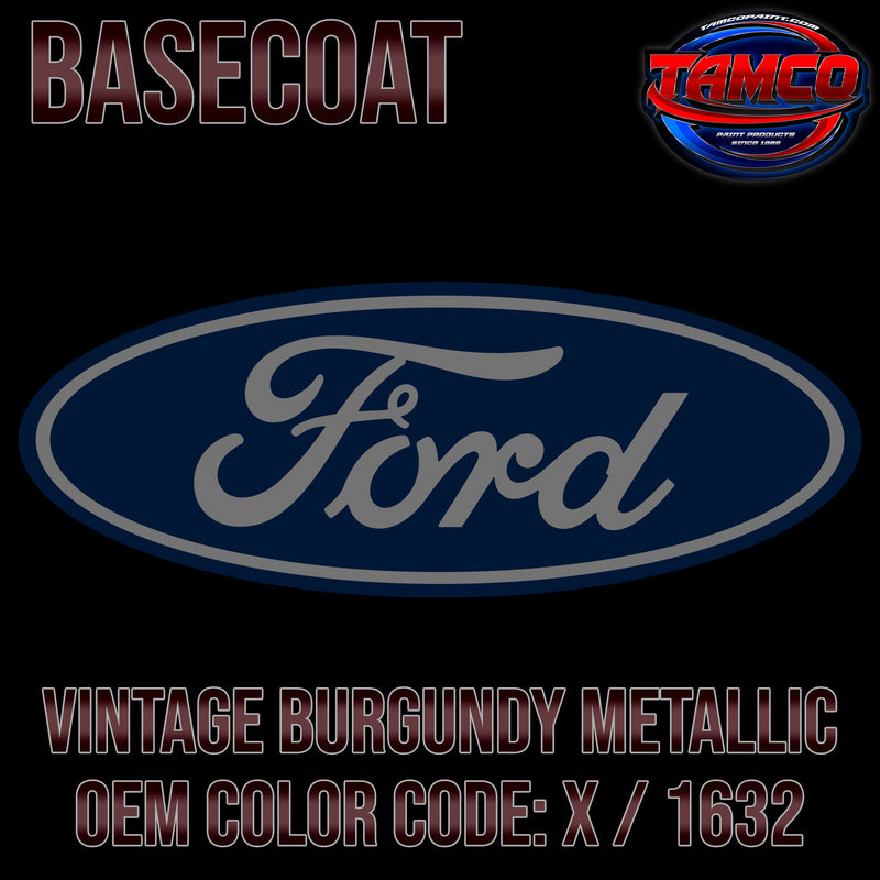 Ford Vintage Burgundy | X / 1632 | 1966-1967 | OEM Basecoat