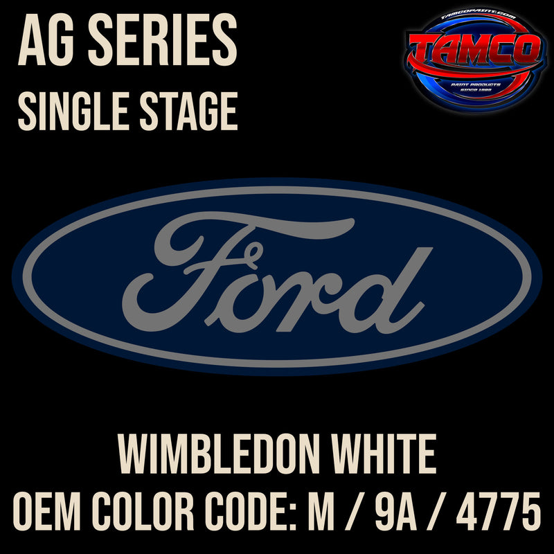 Ford Wimbledon White | M / 9A / 4775 | 1966-1990 | OEM AG Series Single Stage