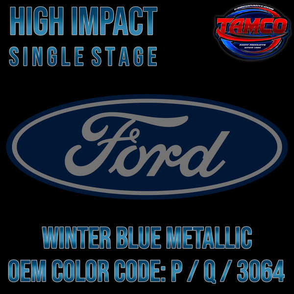 Ford Winter Blue Metallic | P / Q / 3064 | 1969;1971 | OEM High Impact Single Stage