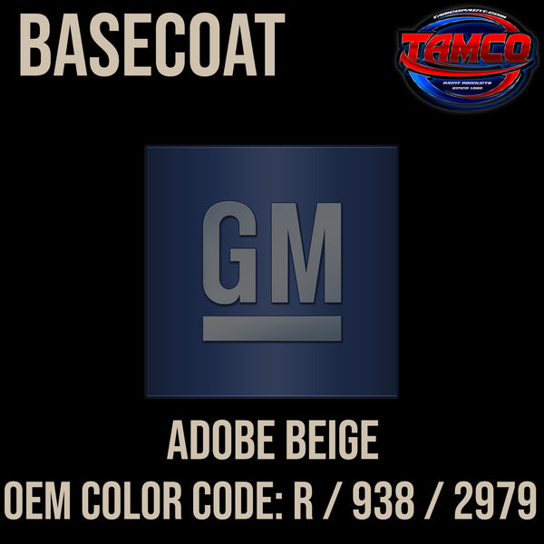 GM Adobe Beige | R / 938 / 2979 | 1962-1963 | OEM Basecoat