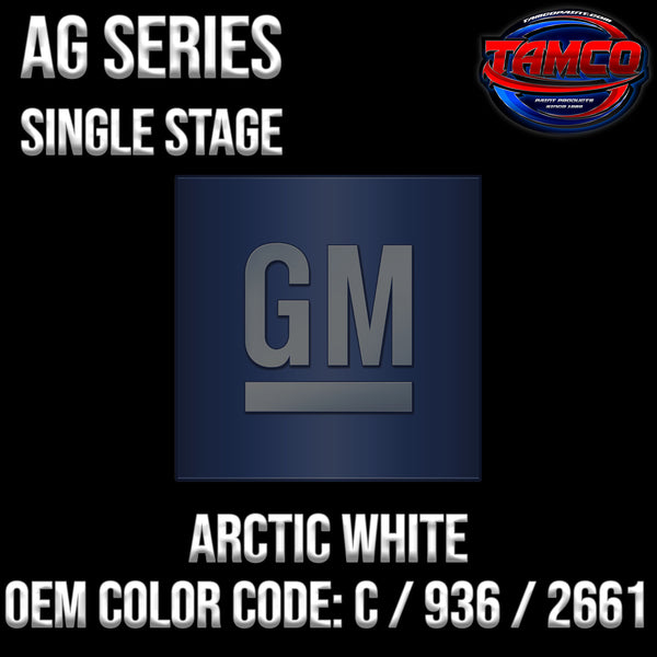 GM Arctic White | C / 936 / 2661 | 1959-1972 | OEM AG Series Single Stage