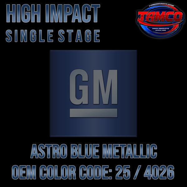 GM Astro Blue Metallic | 25 / 4026 | 1970 | OEM High Impact Single Stage