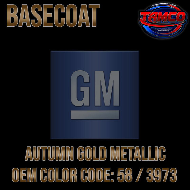 GM Autumn Gold Metallic | 58 / 3973 | 1970 | OEM Basecoat