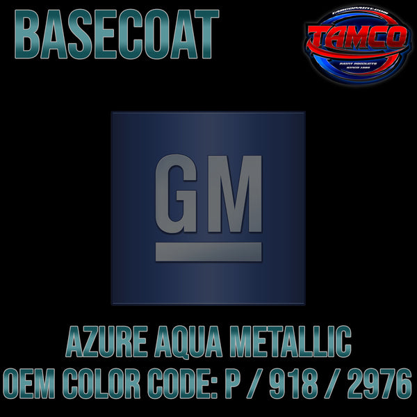 GM Azure Aqua Metallic | P / 918 / 2976 | 1962-1964 | OEM Basecoat