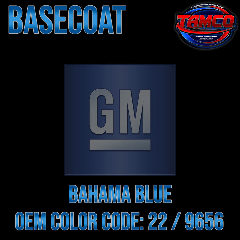 GM Bahama Blue | 22 / 9656 | 1991-1995 | OEM Basecoat