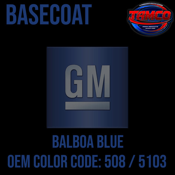 GM Balboa Blue | 508 / 5103 | 1959-1970 | OEM Basecoat