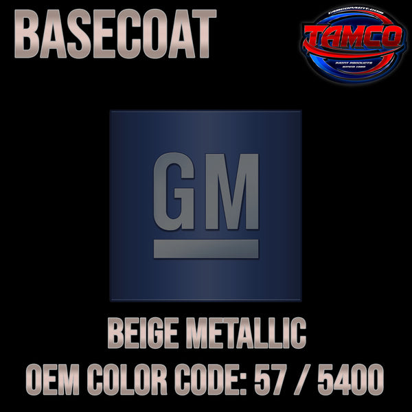 GM Beige Metallic | 57 / 5400 | 1992-1994 | OEM Basecoat