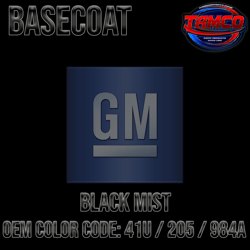 GM Black Mist | 41U / 205 / 984A | 1995-1999 | OEM Basecoat