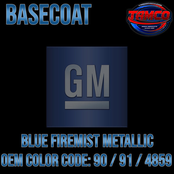 GM Blue Firemist Metallic | 90 / 91 / 4859 | 1976-1978 | OEM Basecoat