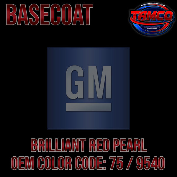 GM Brilliant Red Pearl | 75 / 9540 | 1990-1992 | OEM Basecoat