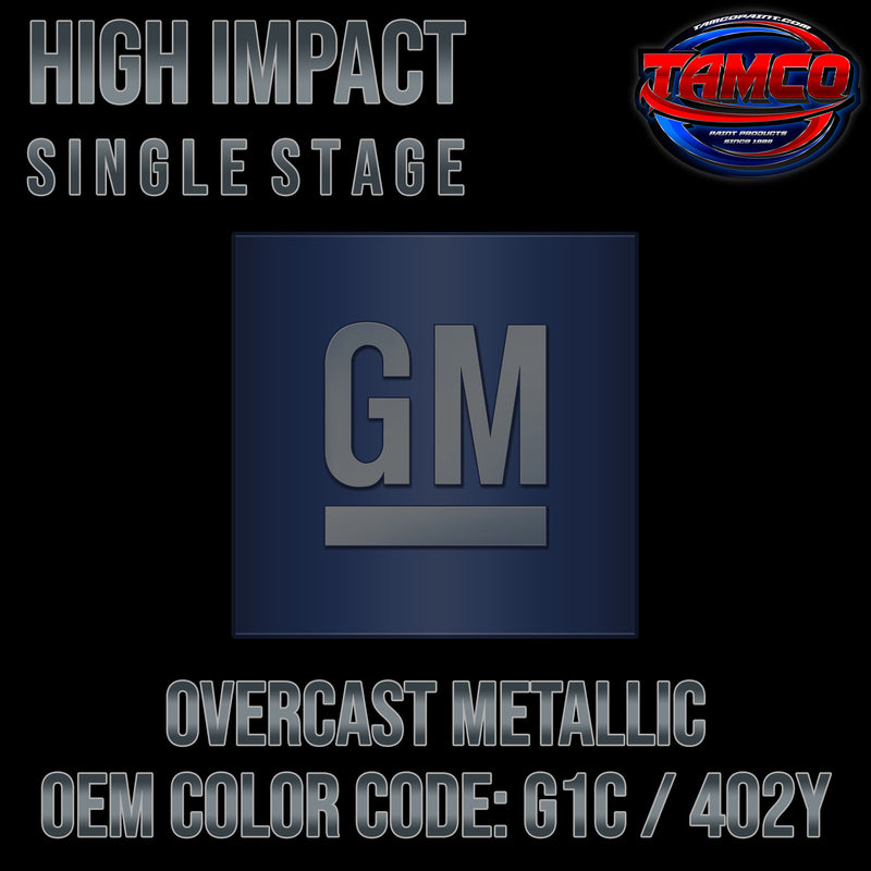 GM Overcast Metallic | G1C / 402Y | 2015-2017 | OEM High Impact Single Stage