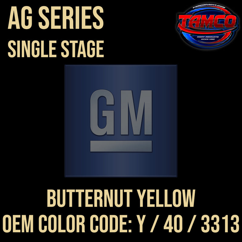 GM Butternut Yellow | Y / 40 / 3313 | 1965-1969 | OEM AG Series Single Stage