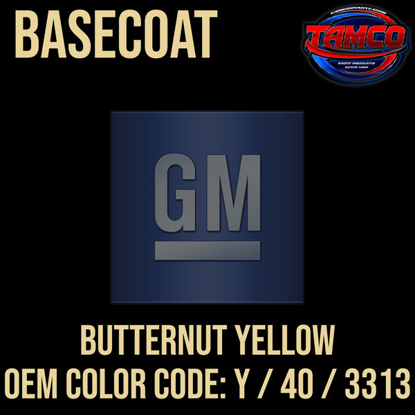GM Butternut Yellow | Y / 40 / 3313 | 1965-1969 | OEM Basecoat