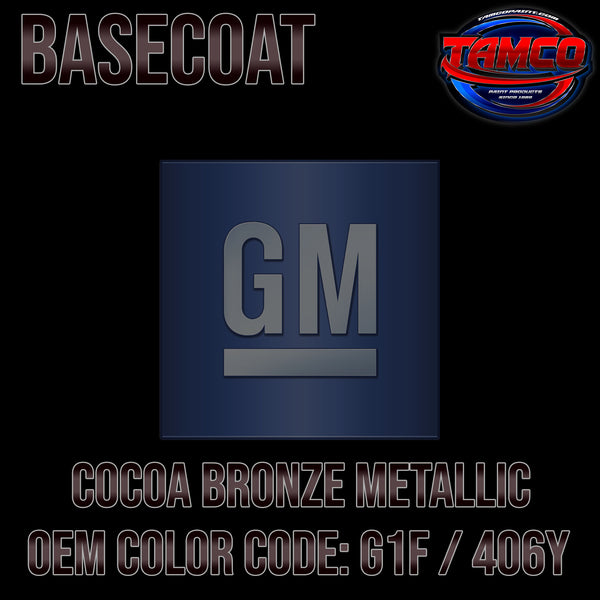GM Cocoa Bronze Metallic | G1F / 406Y | 2015-2018 | OEM Basecoat