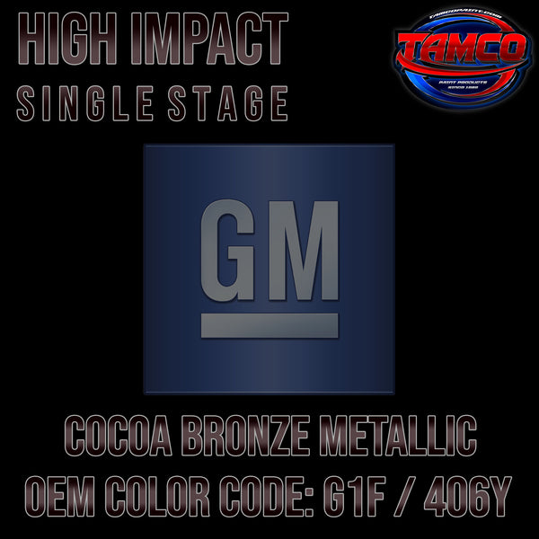 GM Cocoa Bronze Metallic | G1F / 406Y | 2015-2018 | OEM High Impact Single Stage