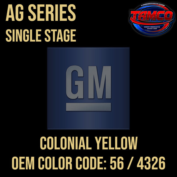 GM Colonial Yellow | 56 / 4326 | 1973 | OEM AG Series Single Stage