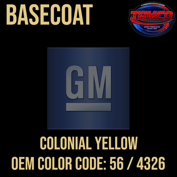 GM Colonial Yellow | 56 / 4326 | 1973 | OEM Basecoat