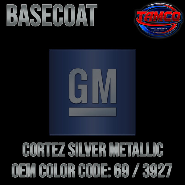 GM Cortez Silver Metallic | 69 / 3927 | 1969-1970 | OEM Basecoat