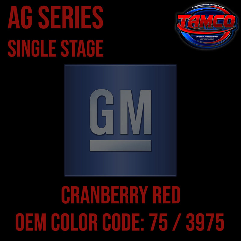 GM Cranberry Red | 75 / 3975 | 1970-1972 | OEM AG Series Single Stage